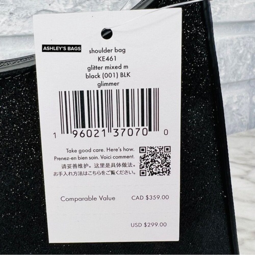 Kate Spade Glimmer Glitter Shoulder Bag In Black - Picture 12 of 12